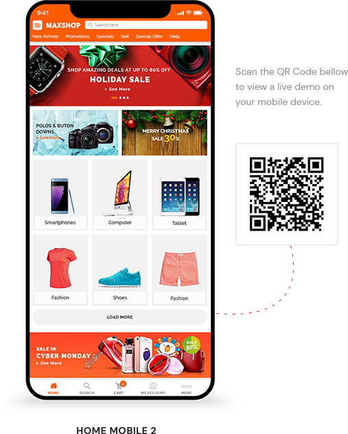 Mobile 2 - Multi-Purpose WooCommerce WordPress Theme - MaxShop | WPThemeGo